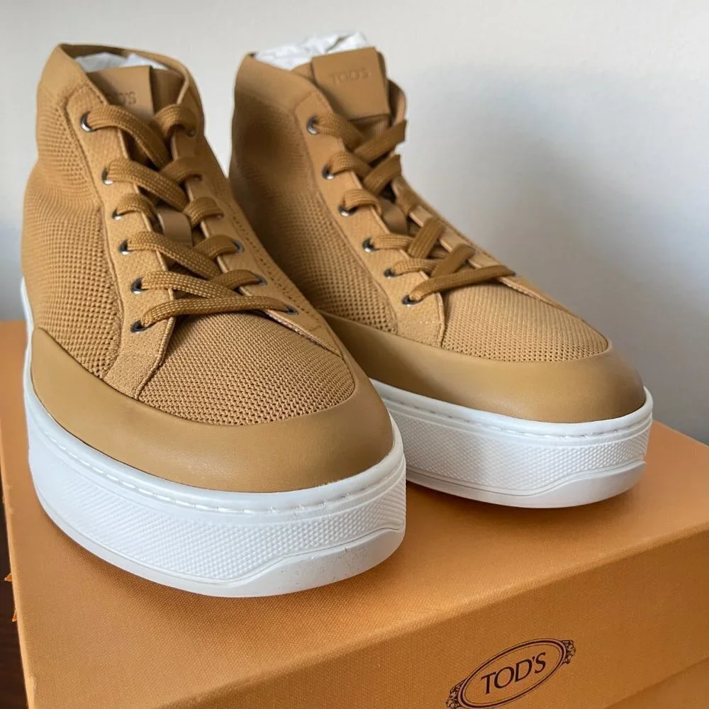 Tod's Men's High Top Knit Cassetta 79B‎ Sneakers Shoes, XXM79B0CP20NH9S405, 9.5